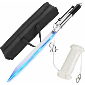 Sand Spike Boat Anchor Slide Hammer Anchor Beach Shore Spike for Boats, Jet Ski, Pontoon, Kayak, Canoe, Self-Hammering Stainless Steel Sand Anchor