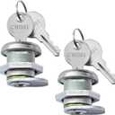 Truck Tool Box Lock Replacement with Keys Pickup Toolbox Latch Cylinder Keyed Alike 2 Pack