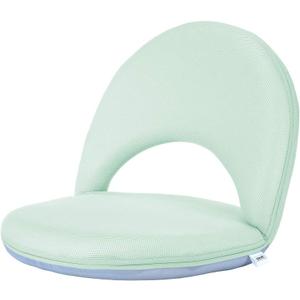 Floor Chair Floor Cushion Folding Padded Gaming Chair Adjustable 5-Position Floor Seat with Back Support for Kids Adult Great for Gaming Reading Meditating (Green)