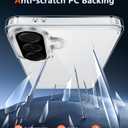 FNTCASE for Samsung Galaxy A37-5G Case: Clear A36 Phone Cases with Screen Protector Compatible with Magsafe Slim Anti Yellowing Rugged Shockproof Protective Transparent Cell Cover (Clear)