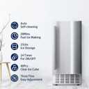 Kismile Commercial Under Counter Built-in Nugget Ice Maker for Commercial & Home Use(Silver), 115V / 60Hz