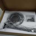 10X Magnifying Glass with Light, KIRKAS 2,200 Lumens LED Magnifying Lamp with Clamp, Stepless Dimmable Real Glass Lens Magnifier, Adjustable Arm Workbench Light for Close Work Hobby Repair - Black