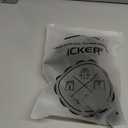 iCKER Womens Latin Dance Shoes Heeled Ballroom Salsa Tango Party Sequin Dance Shoes 9.5