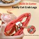 2PCS Crab Crackers and Tools Multifunctional Crab Leg Crackers Efficient Lobster Crackers Sturdy Seafood Crackers and Tools Portable Lobster Crackers and Picks Set Crab Claw Crackers