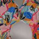 Yonique Women Plus Size Tankini Top Only Tummy Control Bathing Suit Top V Neck Swim Top No Bottom Colorful Floral 20W