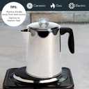 Primula Stovetop Coffee Percolator, Premium Stainless Steel Coffee Maker with Reusable Filter Basket, Non-Drip Spout, Glass Knob Brew Indicator and Heat Resistant Handle, Dishwasher Safe, 8 Cup