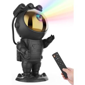 Astronaut Star Projector Galaxy Night Light, Space Projector, Starry Nebula Ceiling LED Lamp, with Timer and Remote Control, Kids Room Decor Aesthetic, for Christmas, Birthdays, Valentine's Day