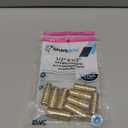 SharkBite 1/2 Inch Crimp Coupling, Pack of 10, Brass Plumbing Fitting, PEX Pipe, PE-RT, UC008LFA10