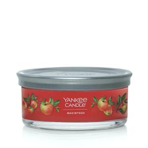 Yankee Candle Macintosh Scented, Signature 12oz Medium Tumbler 5-Wick Candle, Over 16 Hours of Burn Time