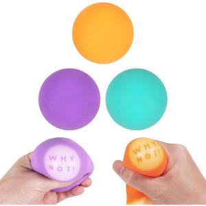 3pcs Magic-8 Ball Pull,Stretch and Squeeze Stress Balls-Squeeze Out Letters Fidget Toys Balls for Anxiety Relief, Autism Special Needs Toys,Calming for Kids and Adults Gift idea Classroom