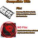 Wok Ring, Replacement Parts for Gas Stove Burner Grates Cast Iron Stove Top Grates Support Ring Universal Non-Slip 9 Inch Samsung GE Whirlpool Kitchenaid LG Range Base Wok Burner Ring
