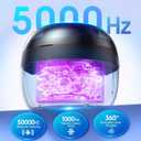 AI Ultrasonic Retainer Cleaner, 250ML Retainer Cleaner Machine for Dentures, Mouth Guards, Braces, Toothbrush Heads, Jewelry, Ring, 50kHz Digital ultrasonic Cleaner with 4 Modes (Black)