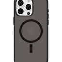 OtterBox iPhone 15 Pro MAX (Only) Symmetry Series Clear Case (Black), Snaps to MagSafe, Ultra-Sleek, Raised Edges Protect Camera & Screen