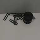 16ft 4 inch Wide Cable Straps with 10pcs Buckles, Heavy Duty Nylon Hook and Loop Straps for Fastening Securing, Reusable Cut-to-Length Straps for Organizer or Storage, Black