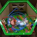 Wooden Activity Cube for 1 Year old, 12-18 Month Boys & Girls, 7-in-1 STEM Montessori Early Developmental Learning Toys for Kids Aged 1-2, Ideal 1st Birthday Gift Toys for Baby, Toddlers (Green)