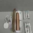 Aquasonic Vibe Series Ultra-Whitening Toothbrush  ADA Accepted Electric Toothbrush - 8 Brush Heads & Travel Case  40,000 VPM Motor & Wireless Charging - 4 Modes w Smart Timer  Satin Rose Gold