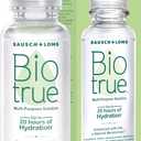 Biotrue Contact Solution, Multi-Purpose Lens Solution for Soft Lenses, Cleans, Disinfects, Removes Protein Build-Up, Dirt & Debris, Hydrates, Stores & Conditions Contacts, 2 Fl Oz (Pack of 4)