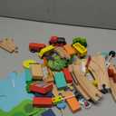 Tiny Land  Wooden Train Set – Toy Train with Tracks for Kids Ages 3-7, Compatible with Major Brands, Ideal Railway Playset for Boys and Girls, Great Birthday