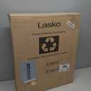 Lasko Oscillating Pedestal Fan, Thermostat, Adjustable Height, Remote Control, Timer, 4 Speeds, for Bedroom, Living Room, Office & Dorm, 16", White, S16614