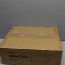 Black Round Table Cloth - 6 Pack, 120" Washable Polyester Tablecloth for Round Tables, Wrinkle-Resistant Table Cover for Weddings & Parties