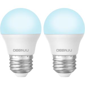 LED Refrigerator Light Bulb, 40 Watt Equivalent, 120V, Fridge Light Bulb 5000K Daylight White, A15 Appliance Bulb 5.5W for Freezer, 650LM, E26 Standard Base, 120V, Non-Dimmable, 2 Pack