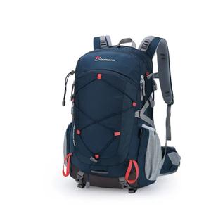 MOUNTAINTOP 40L Hiking Backpack for Men & Women Camping Climbing,Blue and Orange
