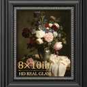 PEALSN 8x10 Picture Frame, with Real Glass Front and Black Backboard