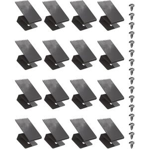 NACETURE Hurricane Window Board-Up Clips Universal and Reusable Hurricane Storm Plywood Clips for Windows with Screws 1/2" inch 16 Pack