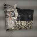 BESTRIPES Fabric Shower Curtain, Black and Beige Boho Medallion Print Shower Curtains for Bathroom, 72" W x 72" H