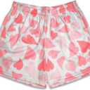 Mens Quick Dry Graphic Shorts Inner Drawstring Athletic Workout Short Deisgner Running Outdoor Casual with Pockets (X-Large, 06-love_white)