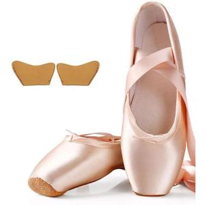 Adult Ballet Satin Pointe Shoes for Girls and Ladies Professional Ballet Dance Shoes with Ribbon for School or Home (Pink, X-Small)