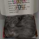 Short Old Lady Granny Curly Wig for Women Grandma 100th Day of School Cosplay, Costume, Halloween Party (Gray)