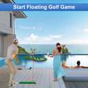 Floating Golf Green for Pool, Floating Chipping Green Mat with Ball Retriever for Pool/Lake, No Drifting Floating Golf Putting Turf Game Set for Golfers