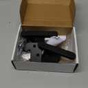 Heavy Duty Matte Finish Gate Latch,Aluminum Double Side Swinging Door Hardware Latches, Fit for Outdoor Gates，Farmhouse，Farm，Garden，Shed Barn，Courtyard，Cottages，Black