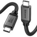 Silkland USB 4 for Long Thunderbolt 4 Cable 10FT, 40Gbps/8K Display/240W Charging, Braided USB C Thunderbolt 3 Cable 3M, USB C Video Cable Compatible for MacBook, iPhone 17/16, SSD, Monitor