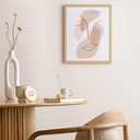 12x16 Oak Wood Picture Frame - Minimalist 12x16 Poster Frame, 12"x16" Picture Frame Wood, Natural Solid Wooden Picture Frames for Wall Art Photo and Prints(1 Pack, Beige)