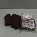 Genina Waterproof Seat Covers for Dining Room Chairs Covers Dining Chair Cover Kitchen Chair Covers (Chocolate, 4 Pcs)(14"D x 14"W x 1"H)