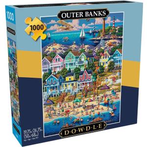 Buffalo Games - Dowdle - Outer Banks - 1000 Piece Jigsaw Puzzle for Adults -Challenging Puzzle Perfect for Game Nights - Finished Size is 26.75 x 19.75