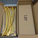 Wokceer Wedding Arch Backdrop Stand 7.2FT, 6.6FT White Metal Arch Stand Set of 2 for Birthday Party Wedding Ceremony Baby Shower Graduation Decoration (Gold)