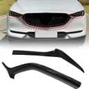 SecosAutoparts 2Pcs Front Lower Grill Grille Trims Cover Grill Molding Gloss Black Left and Right Side Compatible with Mazda CX-5 CX8 2017 2018 2019 2020 2021