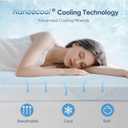 3 Inch Full Size Gel Memory Foam Mattress Topper High Density Cooling Pad Pressure Relief Bed Topper with Removable & Washable Cover, Full 54x75in