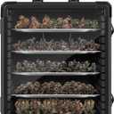 Miniatures Storage Case Miniatures Transport Case Aluminum Alloy Frame with Lock (Large Size)
