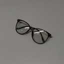 Gaoye Blue Light Blocking Glasses - Trending Round TR90 Frames, Metal Arms, UV400 Protection - Matching Soft Case (*1-light Black Frame/Transparent Lens)