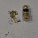 Kwikset Pismo Entry Door Knob with Lock and Key, Secure Keyed Handle Exterior Doorknob, Front Entrance and Bedroom, Satin Brass, Round, Pick Resistant SmartKey Rekey Security, Microban Protection (1 Pack) Satin Brass