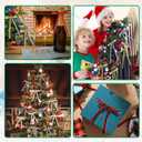 48 Pcs Glitter Velvet Bows for Valentine's Day Decorations Sparkle Valentine Bow for Gift Wrapping 5 x 7 Inch Premade Twist Tie Velvet Bows Ribbon Ornament 3/8'' Wide for Wreaths Decor(Red)