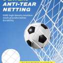 PodiuMax 16X7 FT Soccer Goal Target Net with 10 Highlighted Scoring Zones, Portable Soccer Field Equipment, Backyard Shooting Training Football Goal Net