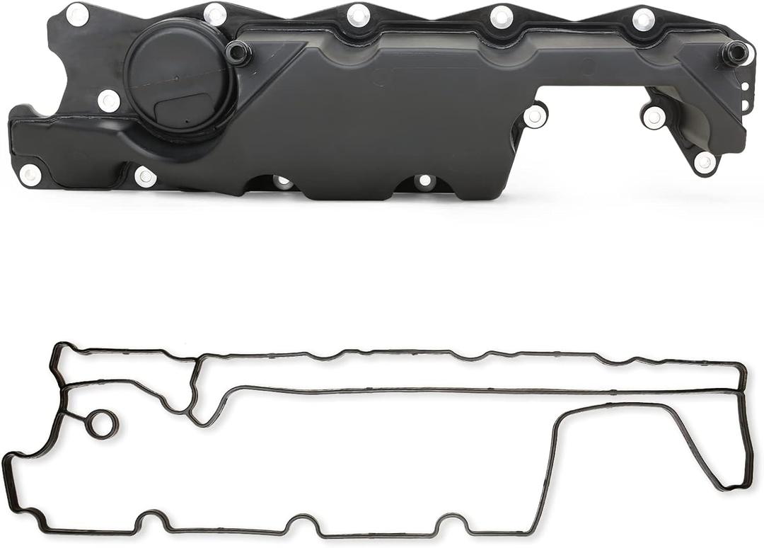 MITZONE Valve Cover Oil Trap with Gasket Compatible with 2007-2015 Volvo S80 XC90 XC70 XC60 V70 3.2L