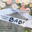 Mum to be Sash for Baby Shower,The one where I'm Having a Baby Sash Gift Ideal for Gender Reveal, Pregnancy Announcement, Welcome Baby,Pink or Blue Party Decorations