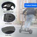 Electric Scooter 200x50 Solid Tire & Plastic Hub 8"x2" Solid Tyre Tubeless Tire with 10mm Bearing Explosion Proof for Electric Scooter Balance Bike Toddler Bike Strollers
