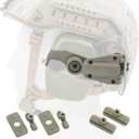 Tactical Helmet ARC Track Adapter for Tactical Electronic Shooting Earmuff Compatible Howard Leight Impact Sport Headset (Sand Color)